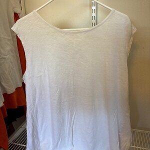 Caslon White Sleeveless Blouse